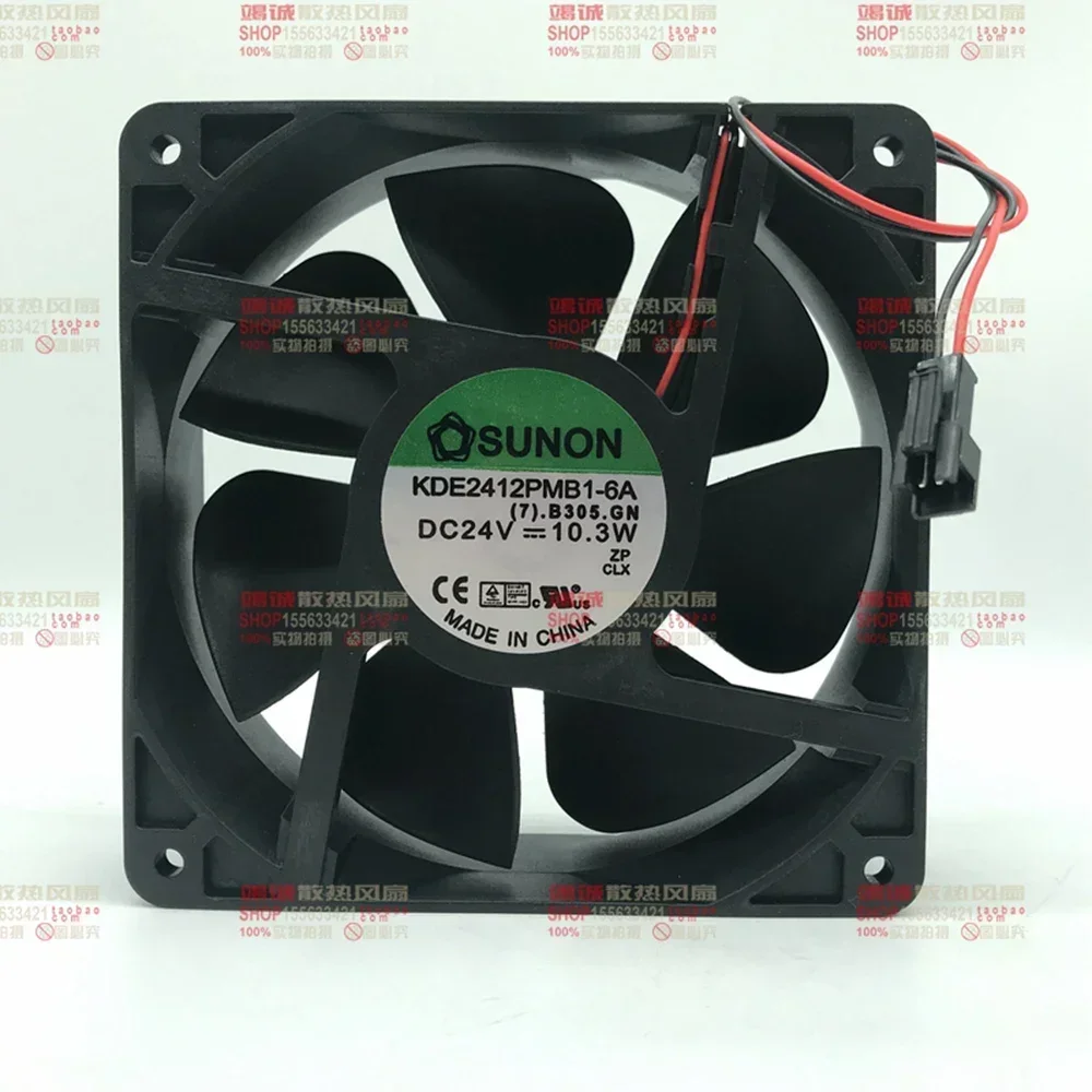 

+New 12cm for SUNON KDE2412PMB1-6A (7).B305.GN DC 24V 10.3W 120x120x38mm Server Cooling Fan