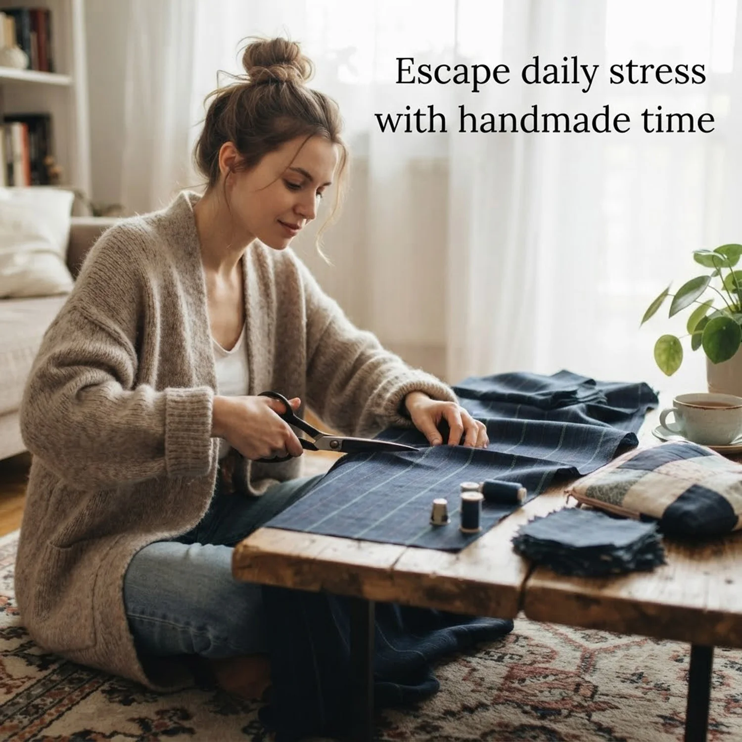 ผ้าลินินผสมฝ้ายลายทางแนวตั้งสี - Vintage Sewing Textile บทวิจารณ์และราคา
