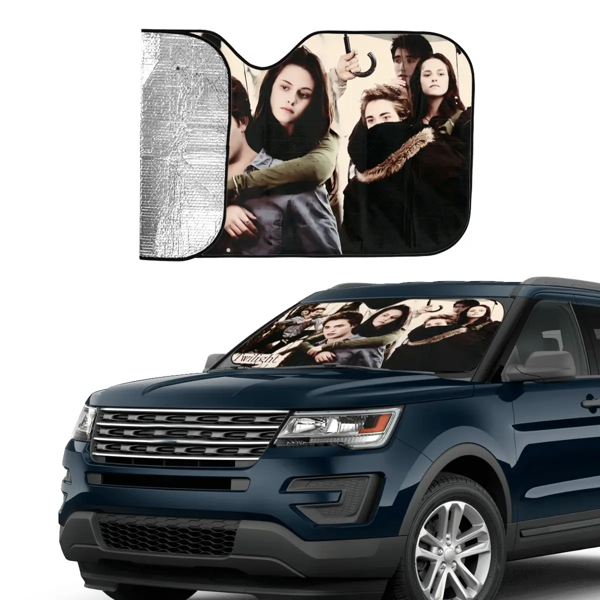 The Twilight Saga Vintage Vintage Windshield Sunshade 76x140cm Edward Bella Foils Car Window Windscreen Cover Solar Protect