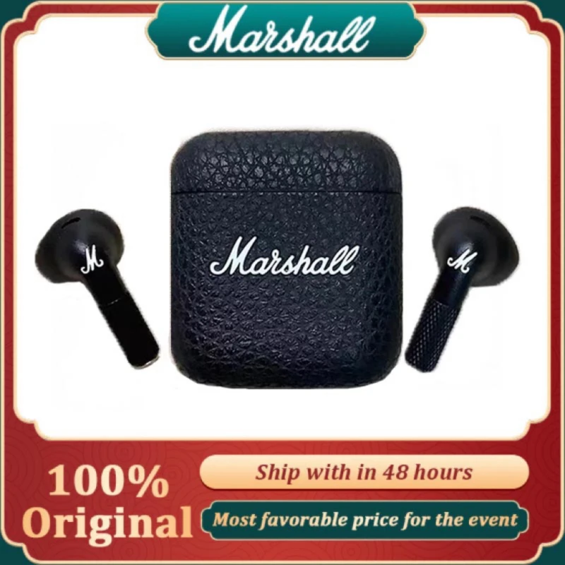 Marshall Minor III 100%Original in-Ear Wireless Bluetooth Earphone 5.1 Noise Cancelling Hi-Fi Subwoofer Music Bass Headphones