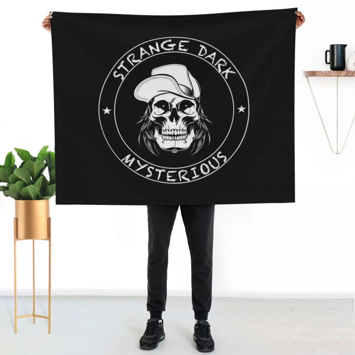 

Mrballen Throw Blanket Travel Size Cozy Blanket for Plane Train