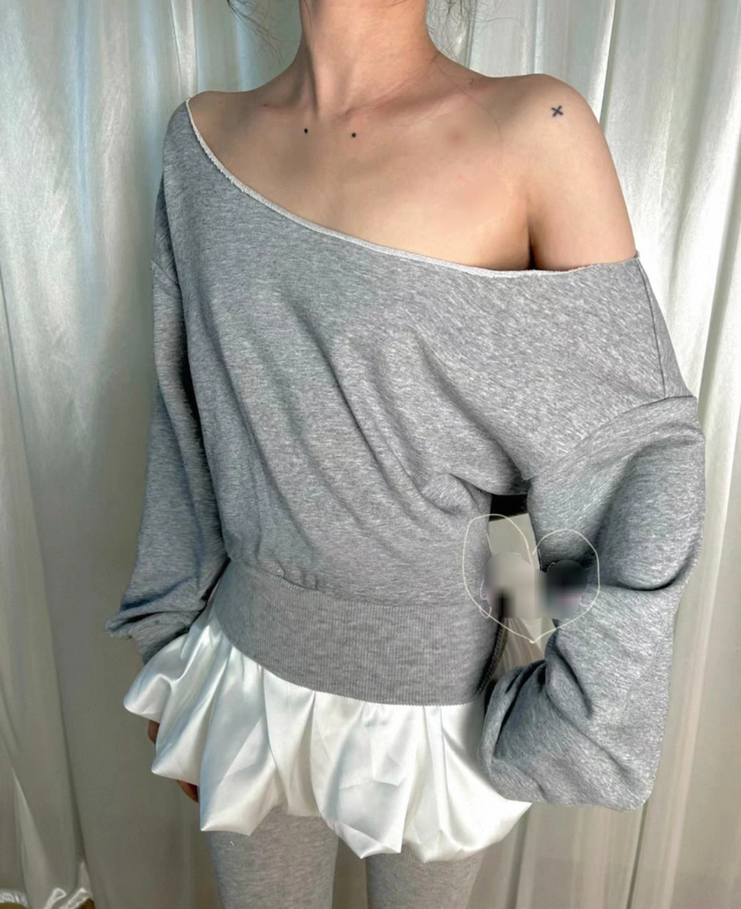 

Махровая толстовка без шляпы, женская ткань, винтажная одежда, старая стираная одежда, эластичные манжеты, с длинными рукавами, удобная удобная парня в стиле ретро