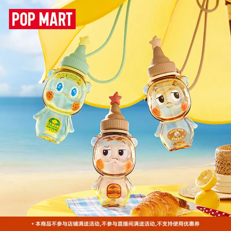 

POPMART Twinkle Twinkle Blind Box Portable Water Bottle Transparent With Carry Strap Outdoor Travel Home Decor Collection Gift