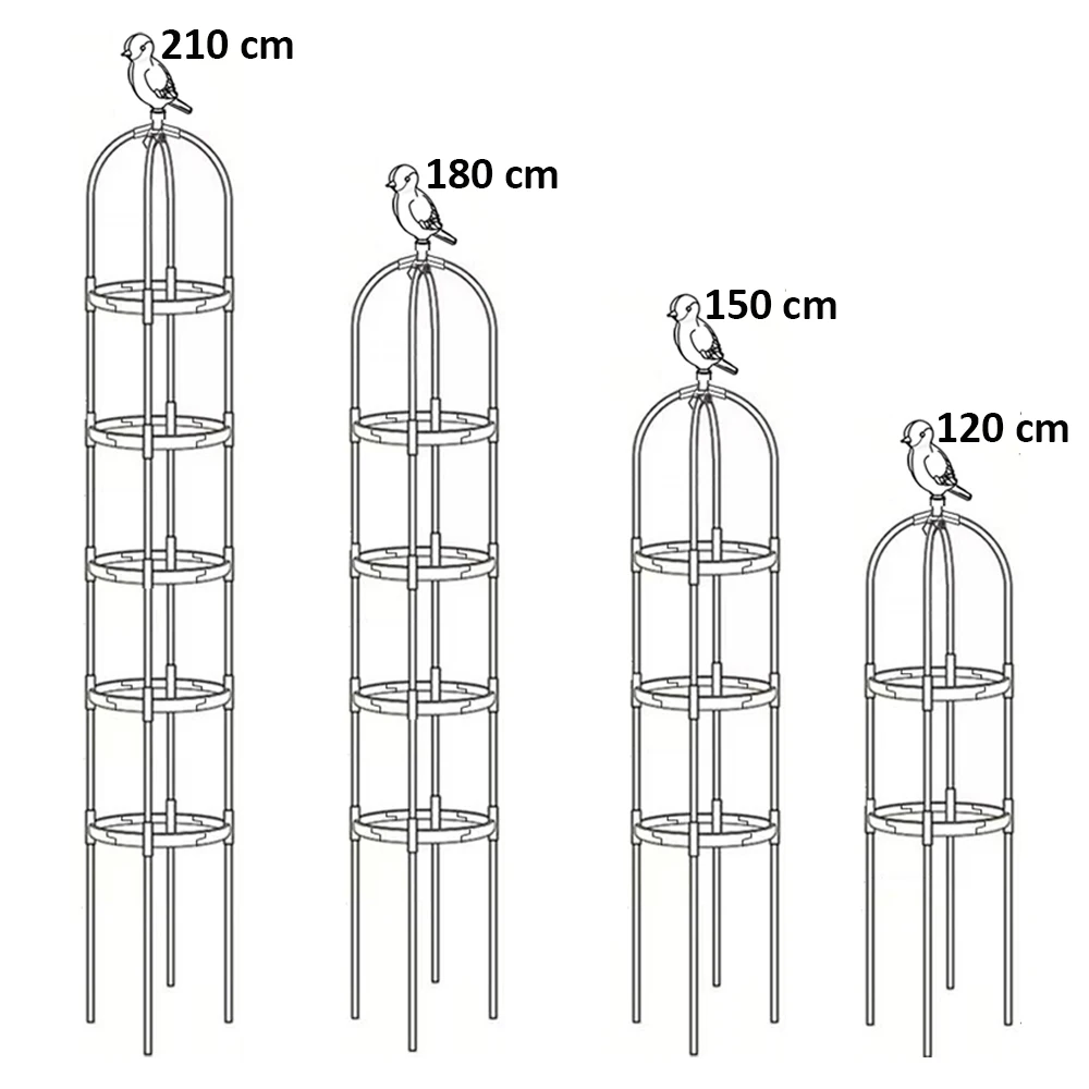 High Quality Garden Trellis Easy To Assemble Plant Climbing Frame Vine Plants Support Outdoor Indoor Gardening Decorations