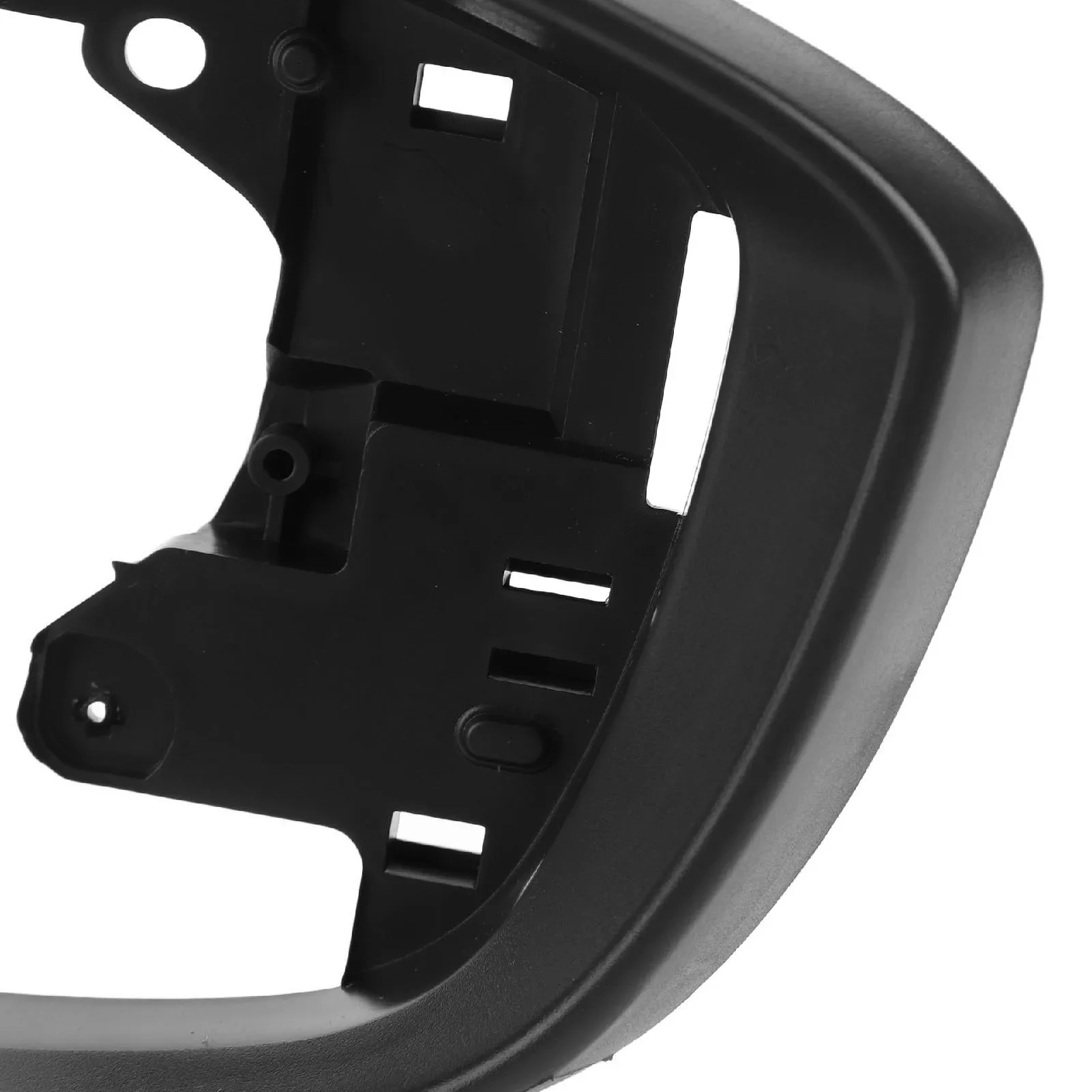 Side Mirror Cover Frame Black Decorative Door Side Wing Rearview Mirror Frame Replacement For Mazda CX‑3 CX5 Left