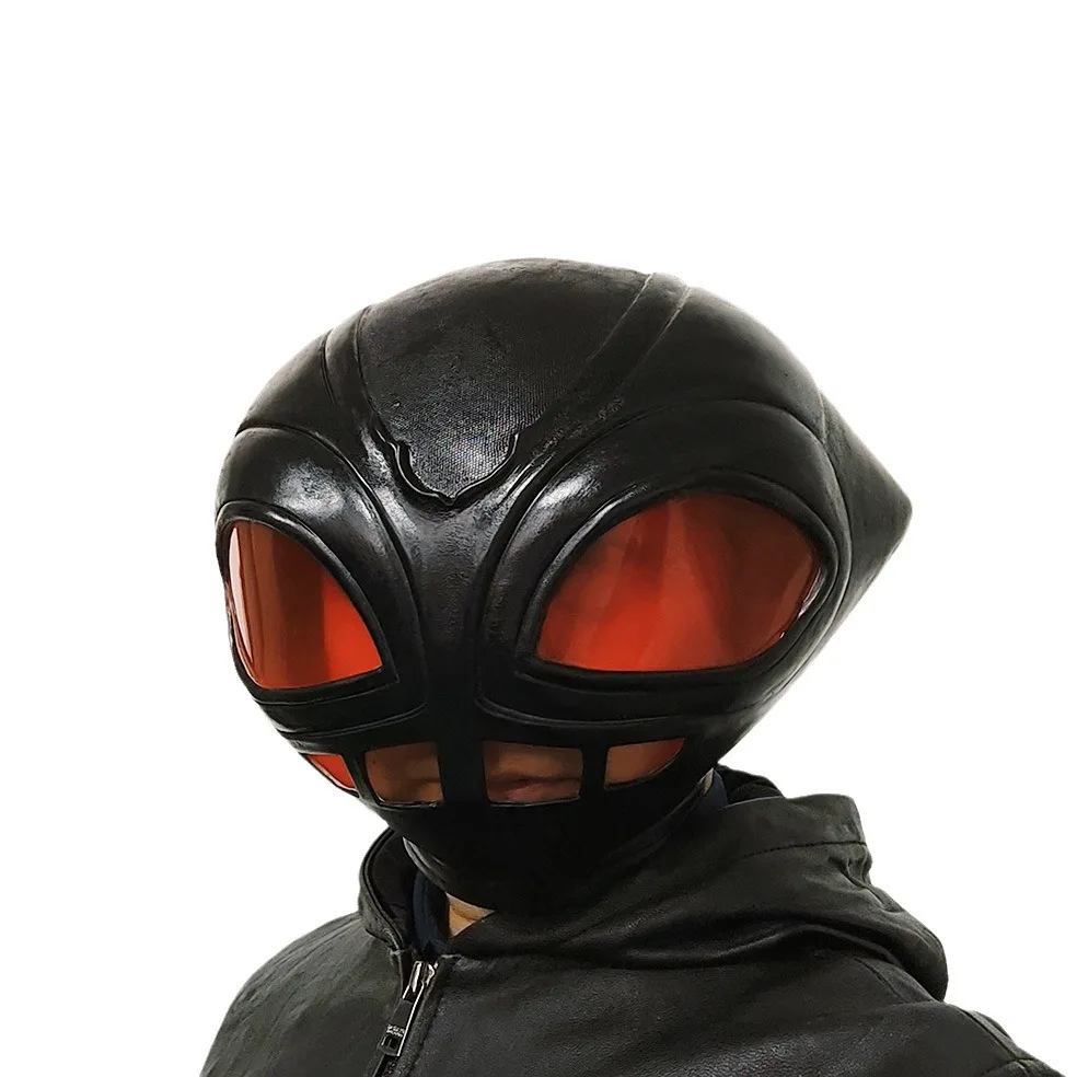Sci-Fi-Alien-Stil Vollgesichtsmaske mit roter Linse, verstellbarem Riemen, Helmmaske für Erwachsene, Halloween-Maskerade, Cosplay-Party-Requisiten – Detail 4