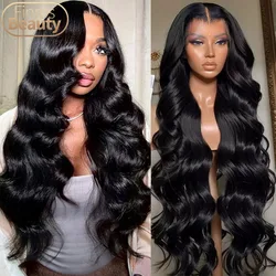 Onda do corpo peruca de cabelo humano para mulheres, perucas de renda frontal, 13x4, 13x6, peruca de renda frontal HD, 30, 40 Polegada, transparente, brasileiro, onda solta