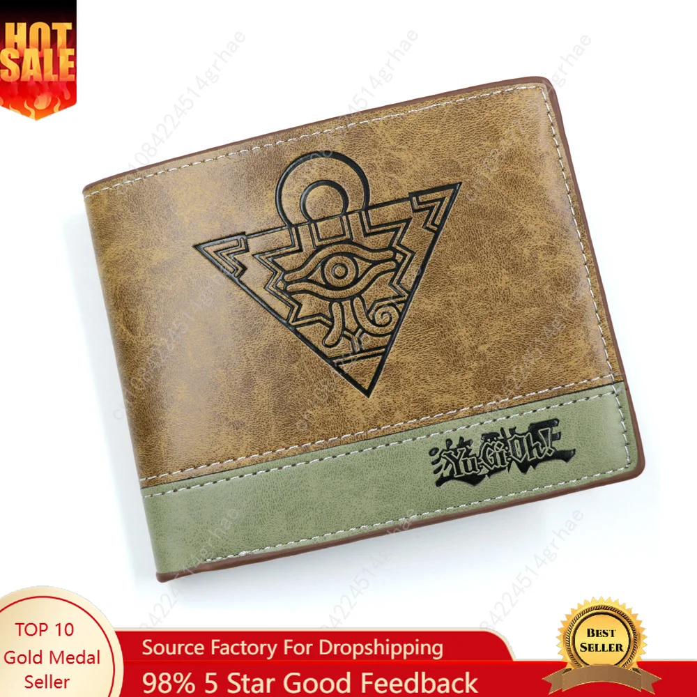 Anime Duel Monsters Short Men's Wallets Yugi Muto Women Card Holders Purse