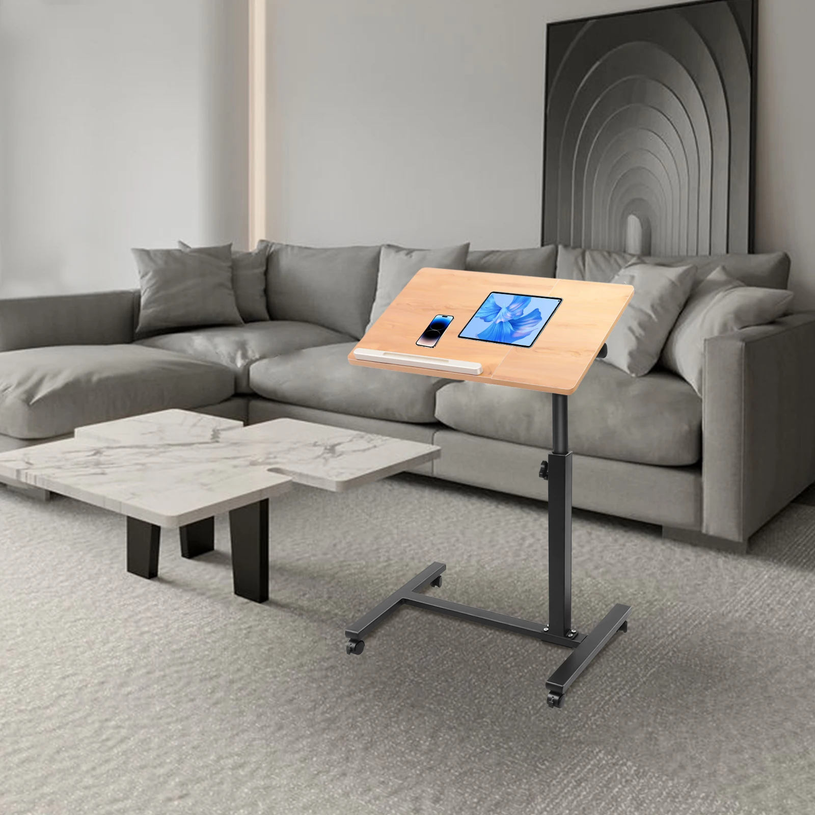 Adjustable Computer Desktop Mobile Learning Stand Simple Dining Table Suitable for Home Office Study