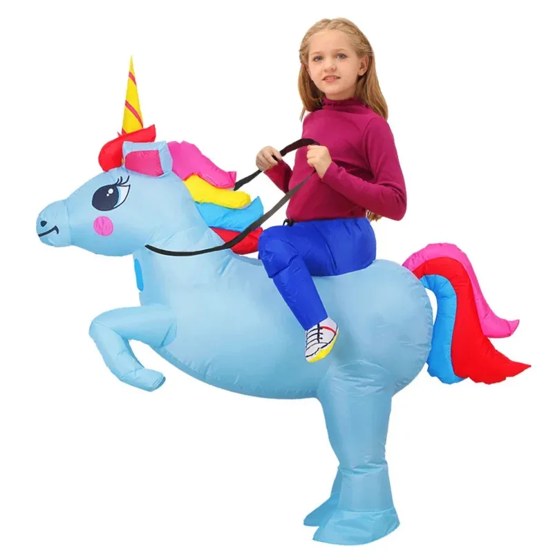A Loving Family Kids Adult Dinosaur Unicorn Inflatable Costumes Child Animal Mascot Halloween Purim Party Anime Co 2025 New