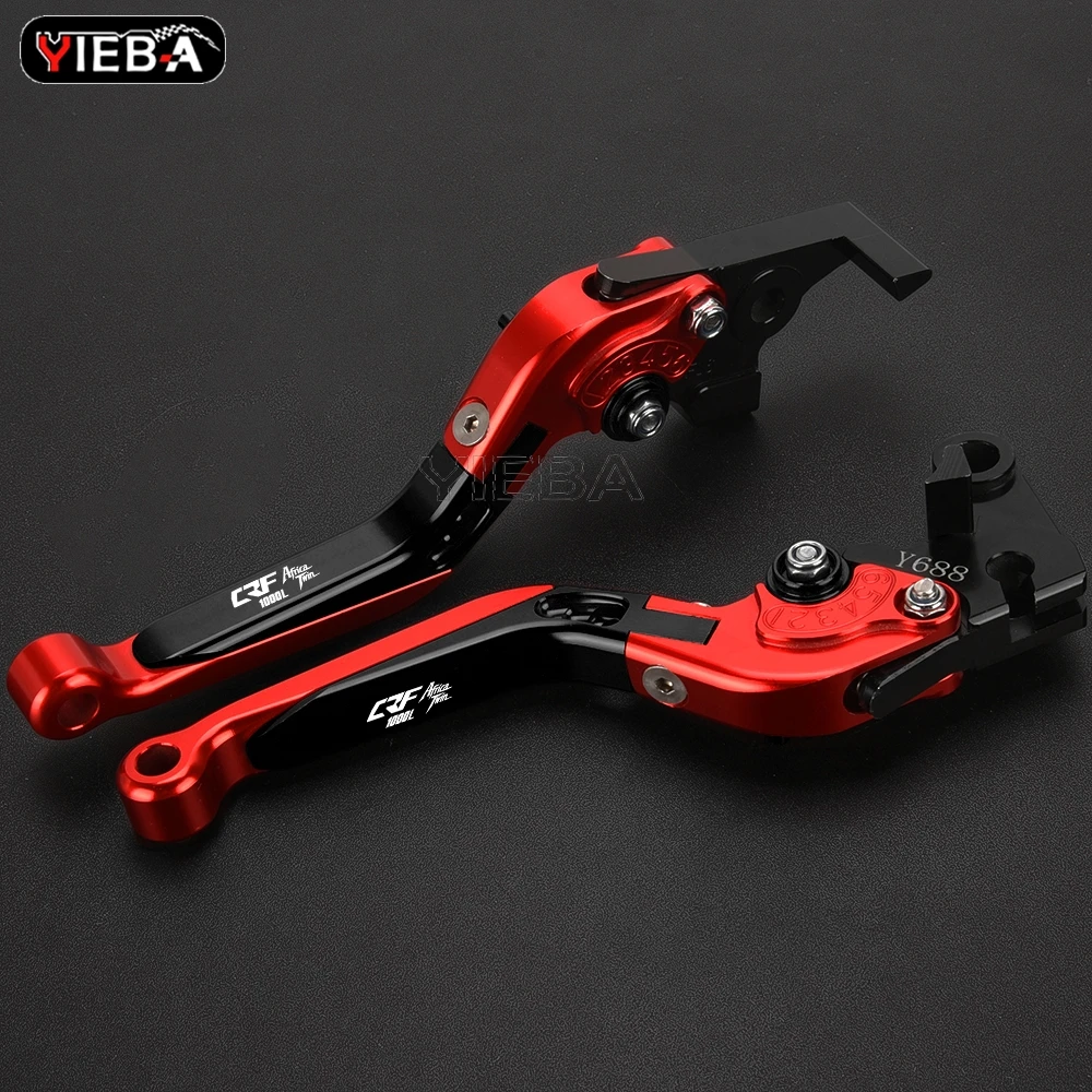 Motorcycle Accessories Adjustable Brake Clutch Levers Handbar Grips FOR HONDA CRF1000L AFRICA TWIN 2015 2016 2017 2018 2019 2020