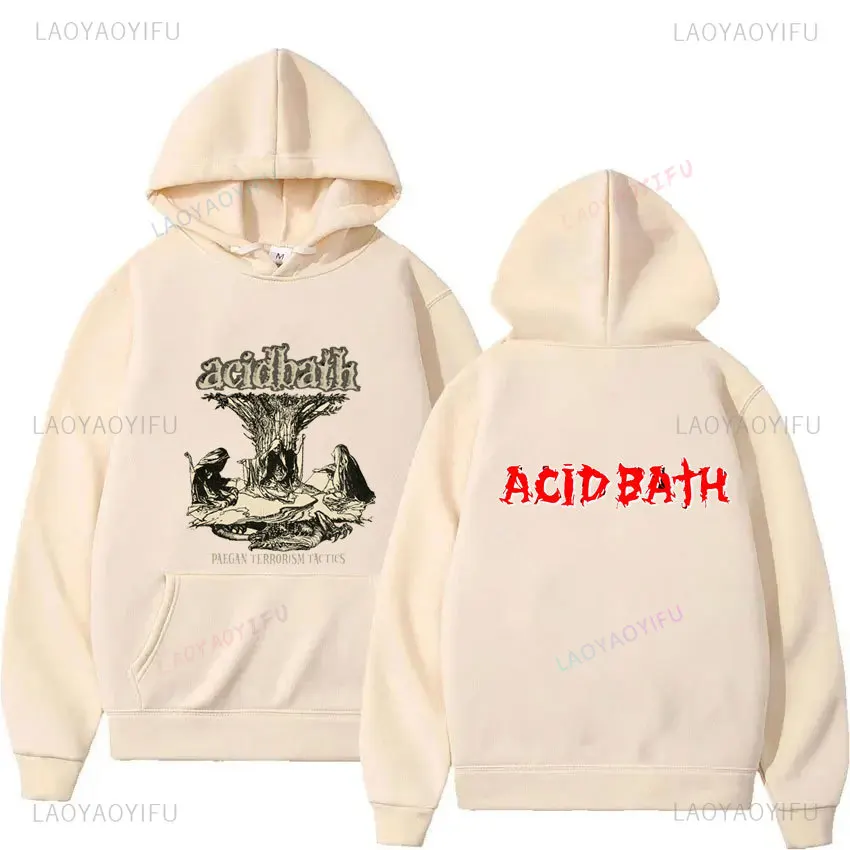 Acid Bath Hoodie Psychic Tv Coil Sludge Metal Hoodies Men Streetwear Fashion Cotton Sweatshirt Tops Women Cool Hoody Sweatshirts