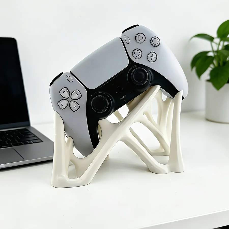 3D Printed Dual Game Controller Stand Holder Universal Gamepad Display Rack Gaming Desk Home Decor Creative Gift
