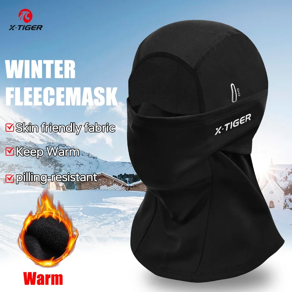 X-TIGER الشتاء الدراجات قناع الوجه يندبروف بالاكلافا تنفس مكافحة الضباب أقنعة التزلج الحرارية الدفء دراجة أقنعة كامل الوجه #2