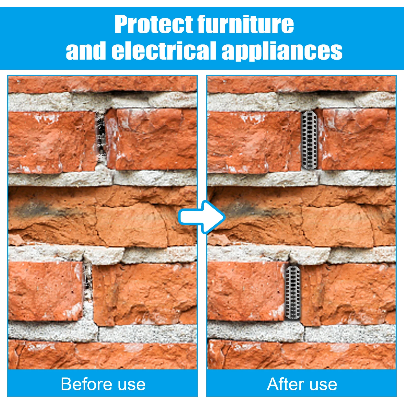 36Pcs Stainless Steel Brick Weep Hole Covers 2.75" Weep Shield Weep Hole Covers Brick Weep Hole Inserts Mortar Repair