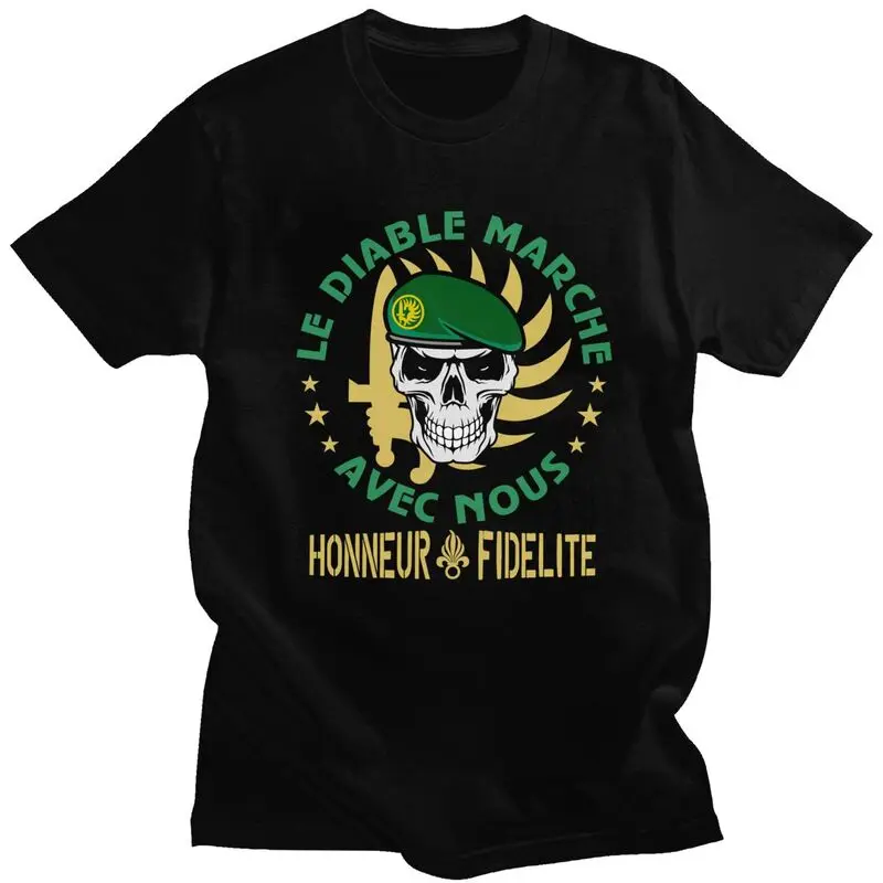 Custom Legion Etrangere Foreign Legion T Shirts Men  T-shirt Casual Tee Tops 100% Cotton Oversized Tshirts Merch