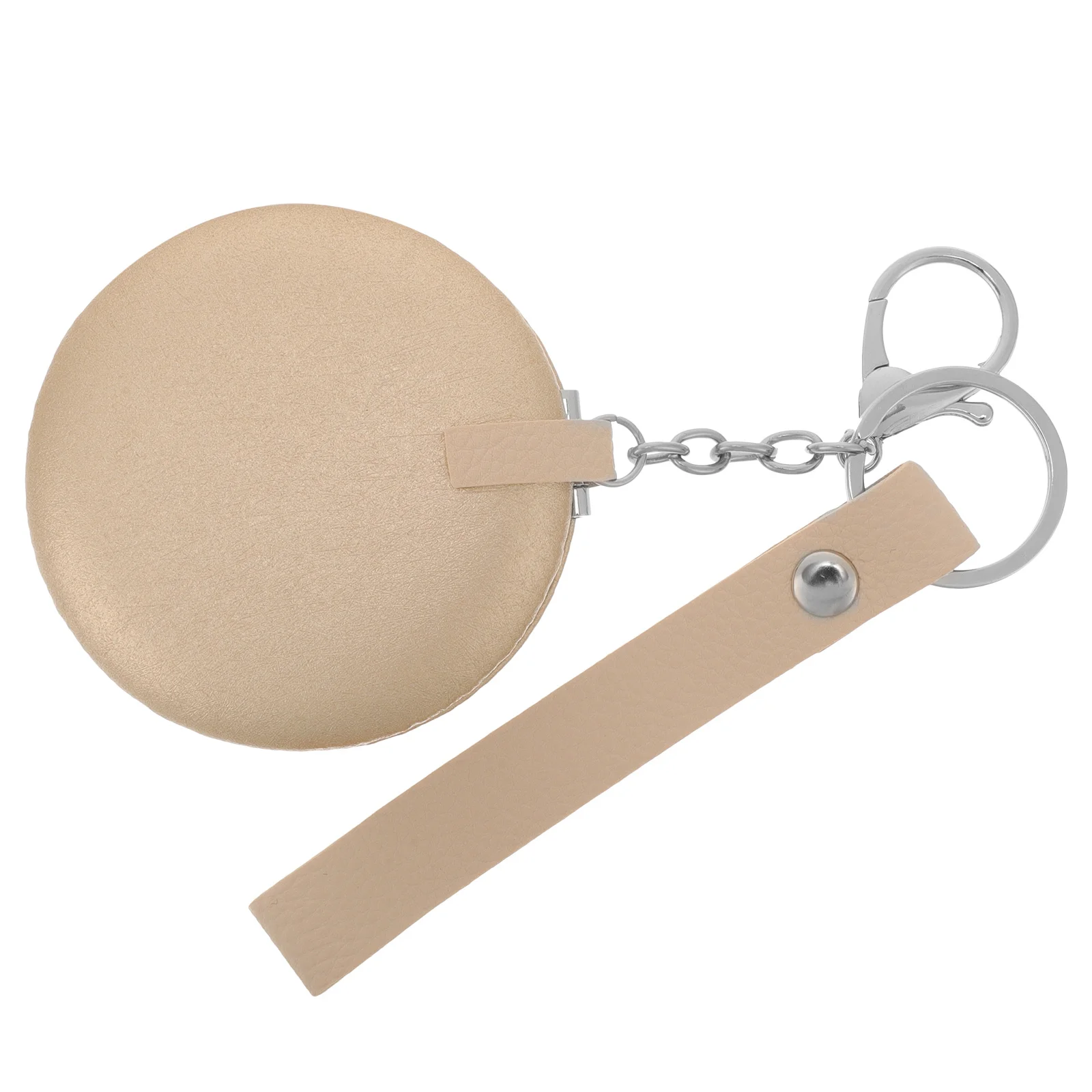 

1Pcs Mini Mirror Keychain Pendant High Clarity Double Side Folding Portable Accessory Mini Makeup Mirror