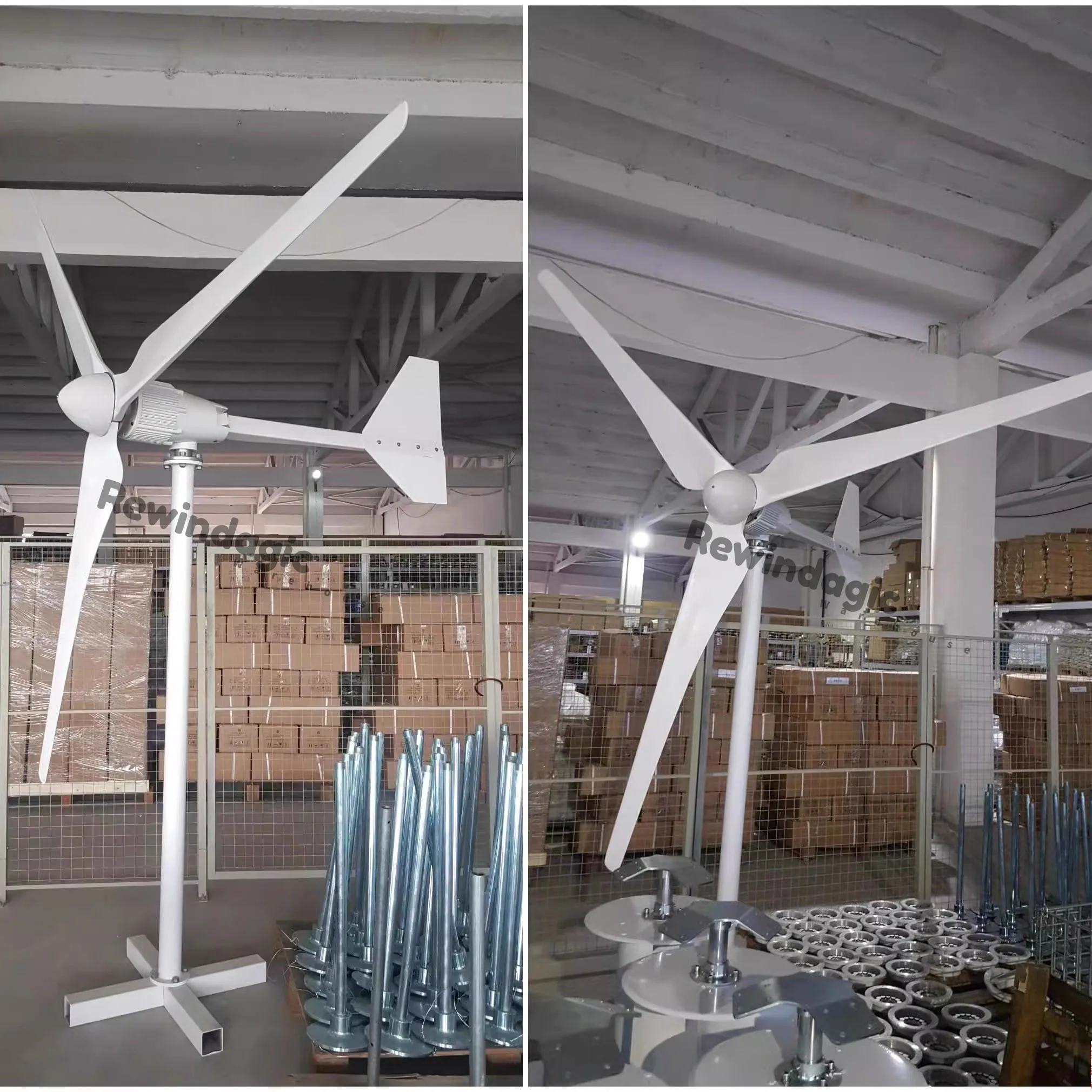 30KW 50KW Horizontal Axis Wind Turbine 24V 48V 110V 220V Wind Generator CE Certified Free Energy Low Speed Start for Home Use
