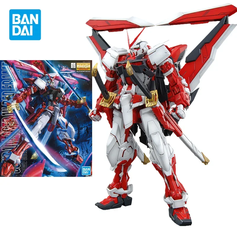 Bandai Genuine Gundam Model Kit Anime MG 1/100 Astray Red Frame Gundam Astray Action Figures Collectible Toys Gifts for Kids