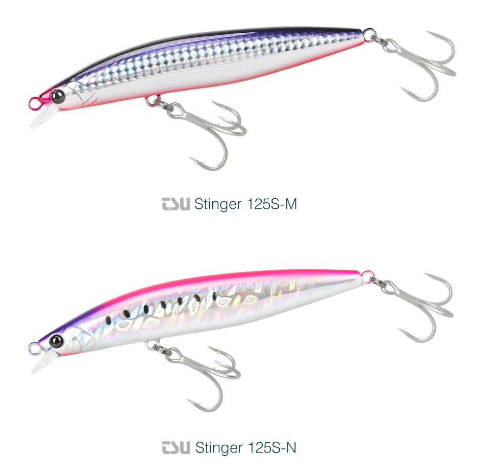 TSURINOYA High Strength Ultra-long Casting Sinking Minnow Stinger 125S 125mm 28g Saltwater Fishing Lure Artificial Hard Baits