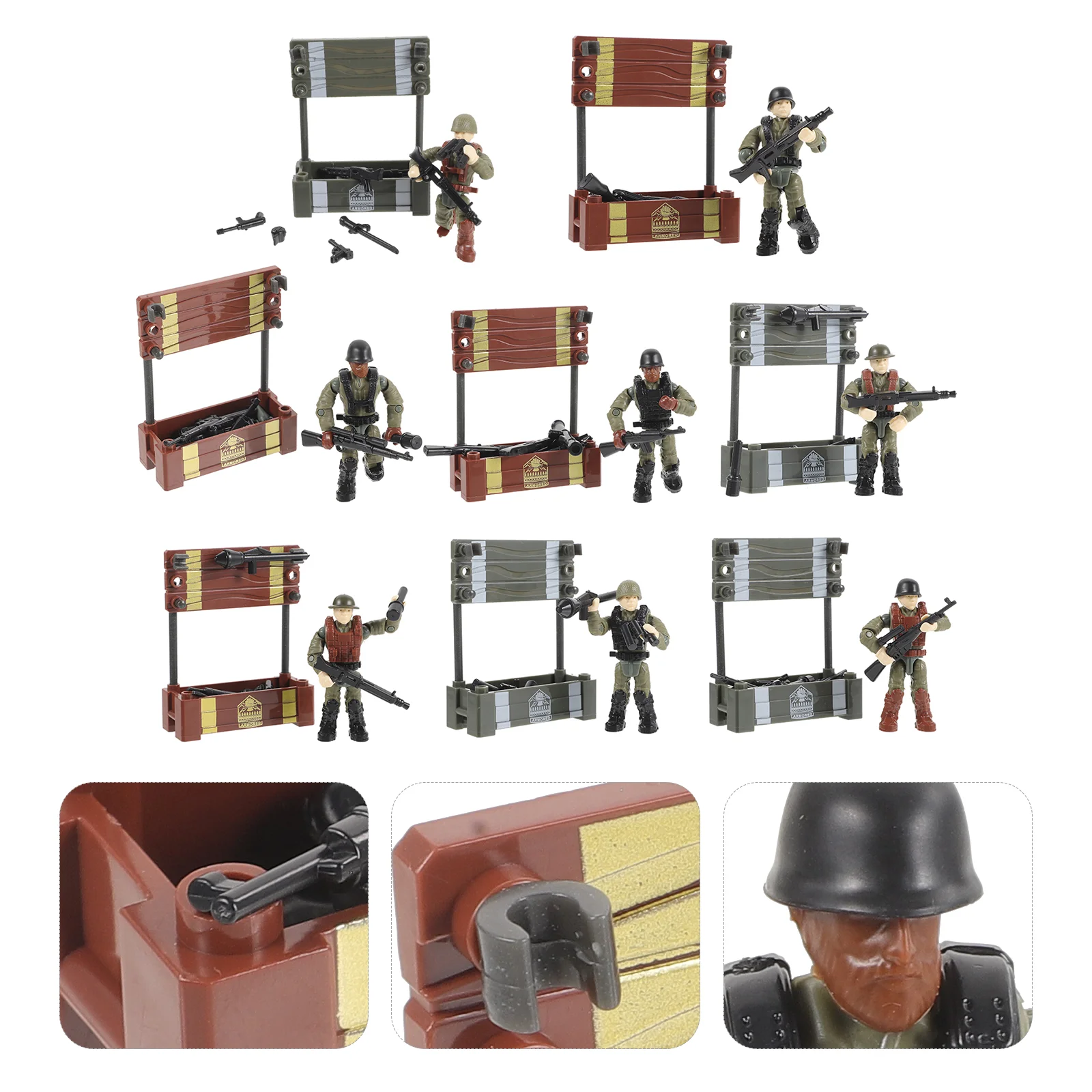 

8pcs Mini People Models Sand Table Miniature People Figurines Tiny People Soldier Figurines small soldier model