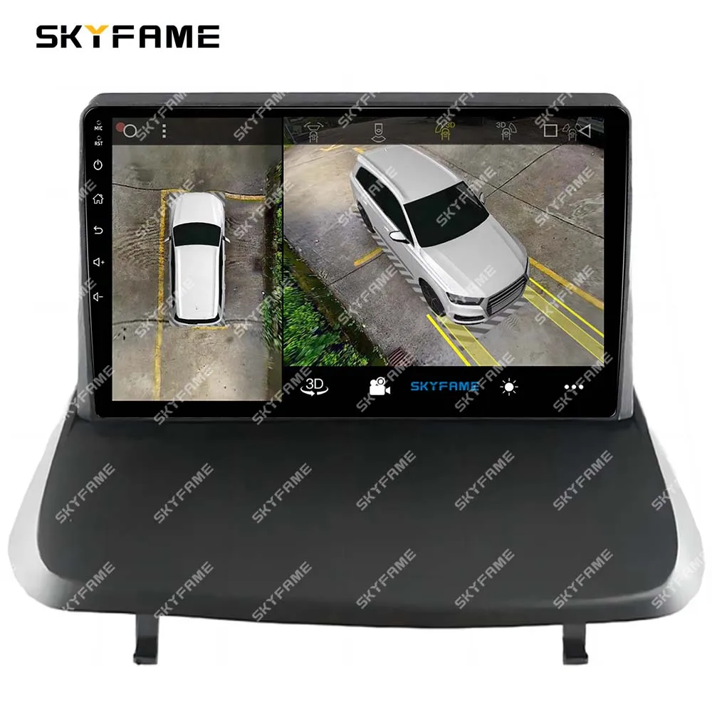SKYFAME Auto Frame Fascia Adapter Canbus Box Android Radio Dash Fitting Panel Kit Voor Peugeot 3008