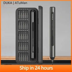 DUKA-Precision Electric Screwdriver Set, recarregável, Bits Aço, sem fio, Reparação, Ferramentas Elétricas, Mini chave de fenda