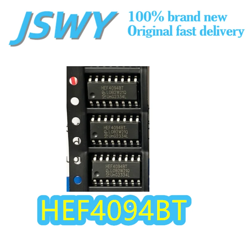 

(5/50 pieces) HEF4094BT HEF4094 8-bit Shift Register Original SMD SOIC-16 3V-15V Wide Voltage Electronics Quick Shipping