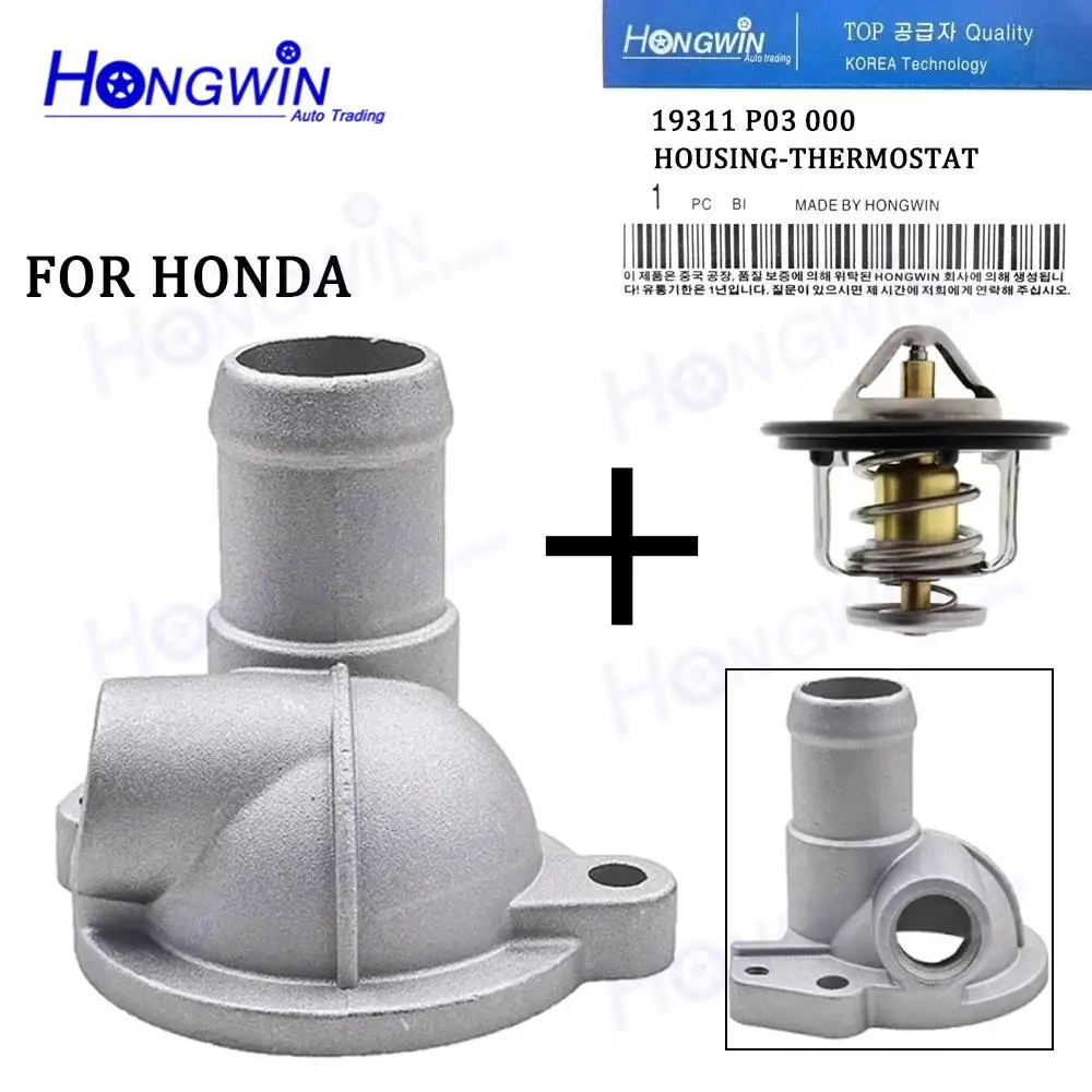 Carcasa del Termostato con Salida de Agua 19311 P03 000 para Honda Civic 1992-1996 1.5 Gasolina E-EG3 E-EG4 Integra E-DB6 E-DC1 19311-P03-000