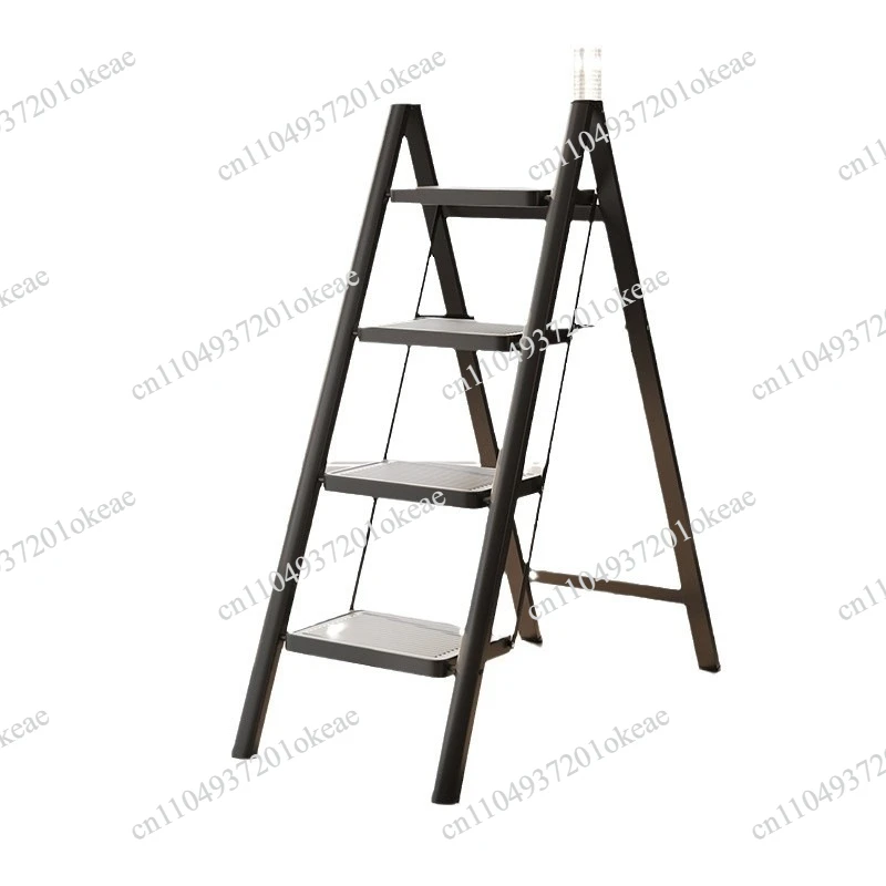 Household herringbone ladder Multifunctional folding ladder Telescopic staircase Thickened aluminum alloy household ladder