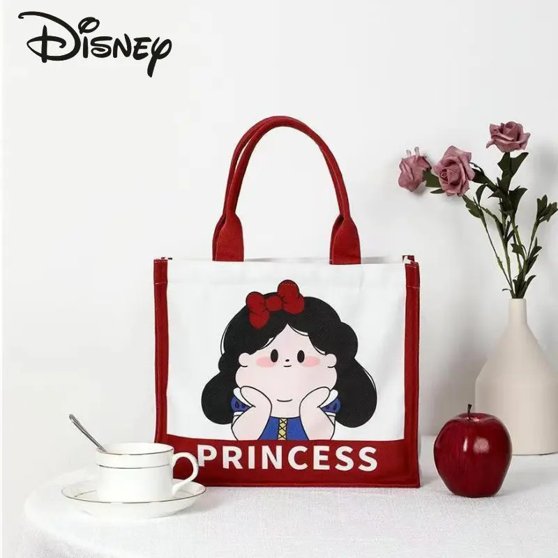 Disney Snow White Women's Handbag High Quality Student Handbag Commuter Shopping Bag Multi-functional Storage Leisure Bag