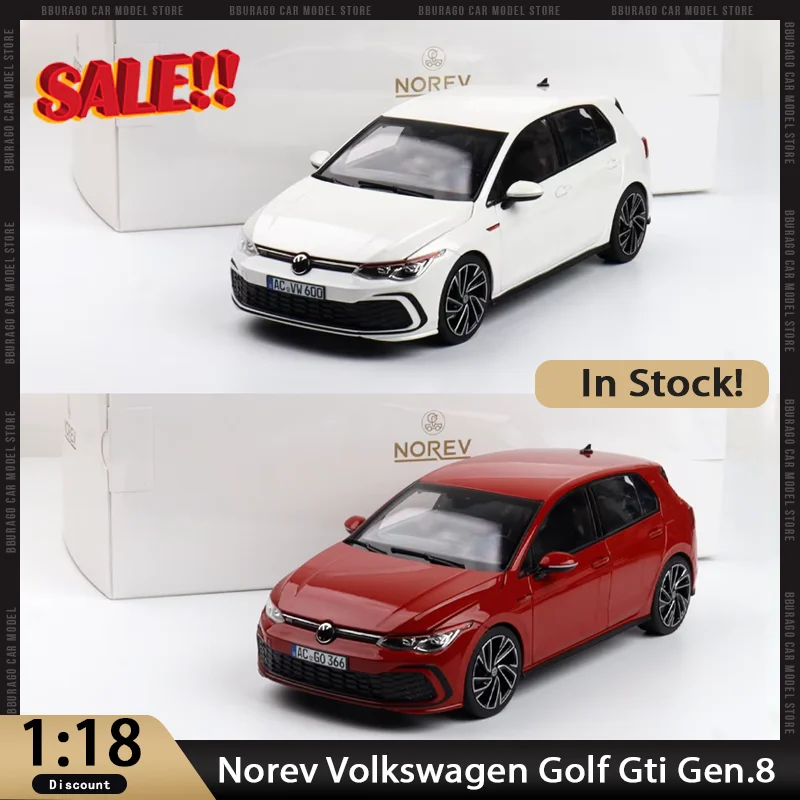 

New In Stock Norev 1:18 Volkswagen Golf Gti 8th Generation Car Alloy Fully Open Miniature Diecast Volkswagen Ornament Custom Toy