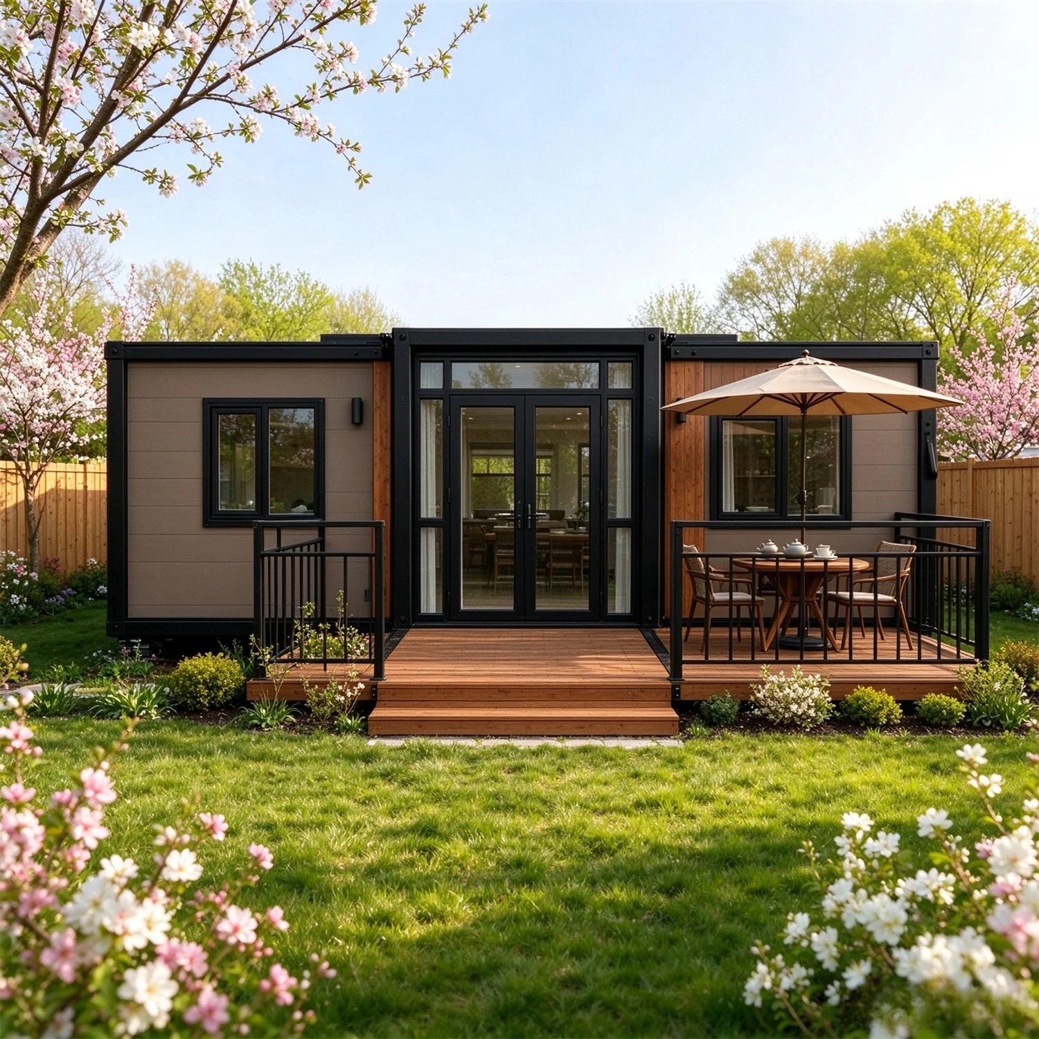 Expandable Container House Garden Rooms Customized Mobile Home Modular Tiny House 20ft 40ft Prefabricated House Vacation Room
