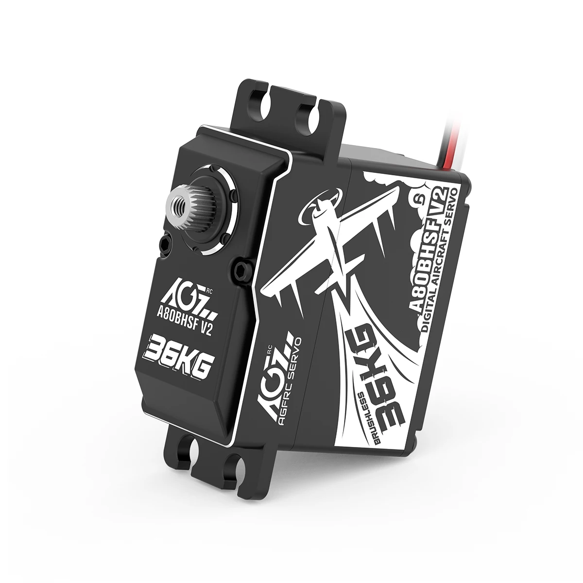 AGFRC A80BHSF V2 36kg Toruqe 0.071sec Programmable Digital 25T Brushless Standard Servo For Rc Aircraft