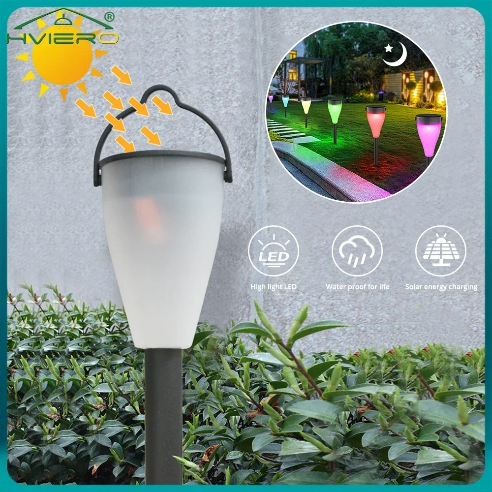 

Colorful Changing Solar Outdoor Lawn Lamp Atmosphere Garden Park Courtyard Decorative Landscape Led Night Light Street Lighting