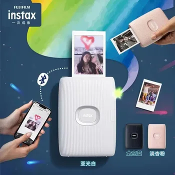 Original Fujifilm Instax Mini Link 2 Instant Smartphone Photo Printer with InstaxAIR and Bluetooth Connection (Pink White Blue)