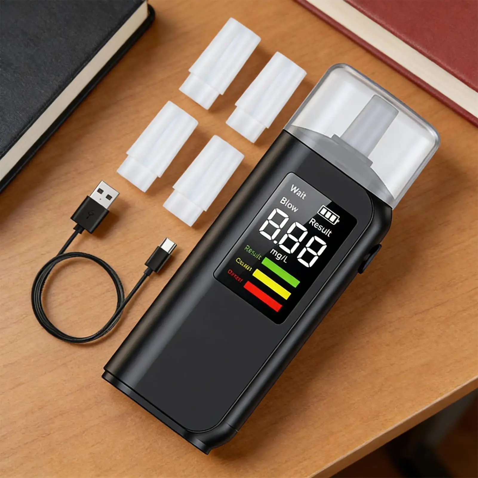 

Портативный алкотестер высокой четкости, безопасный вождение, алкотестер для тестирования алкоголя для мужчин, женщин, отца, мужа, вечеринки