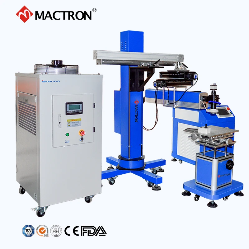 300W 400W 500W 600W High Power Automatic Mold Repair Laser Welding Machine With Boom Lift for Large