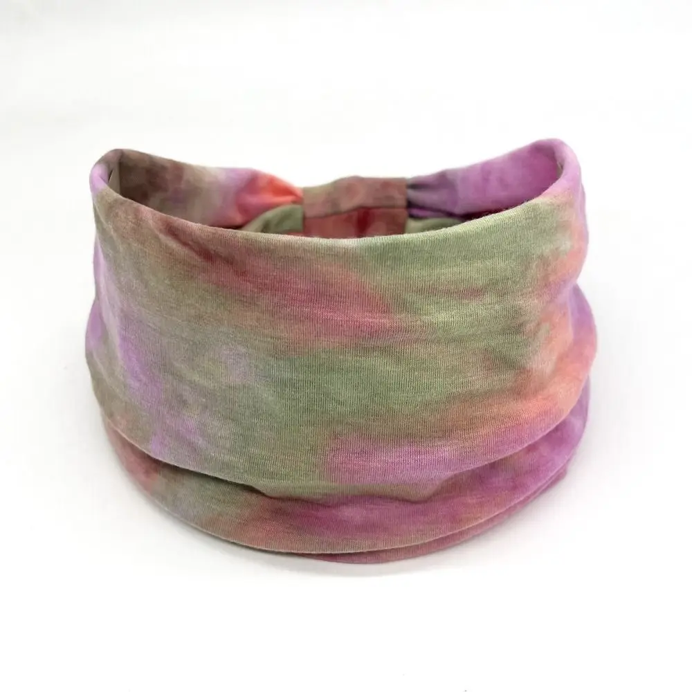 

Аксессуары для волос: Красочная повязка на голову в стиле тай-дай, хлопковая, очаровательная, широкая, унисекс, эластичная повязка для йоги, для девочек и женщин