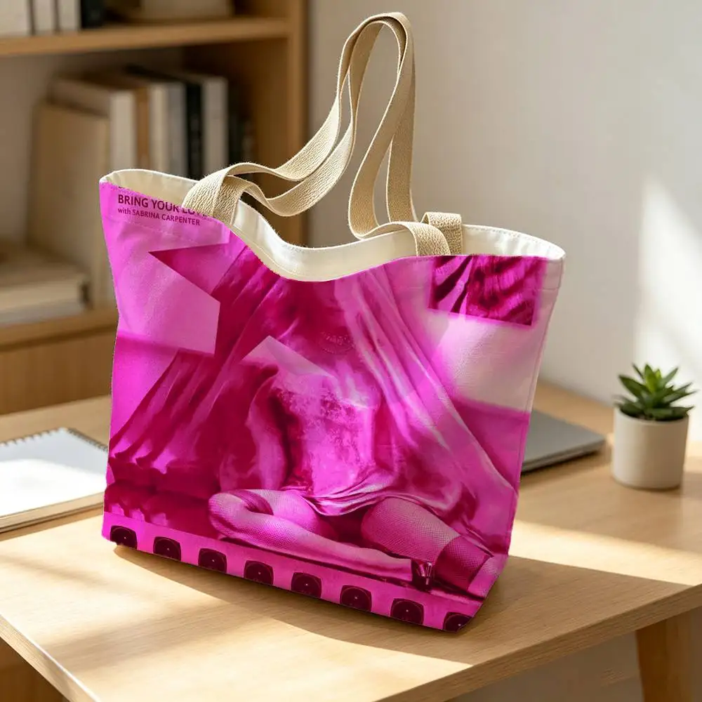 M-Madonna THE C-CONFESSIONS TOUR Canvas Tote Bag Spacious Shoulder Bag with Zipper Closure and Classic for Work