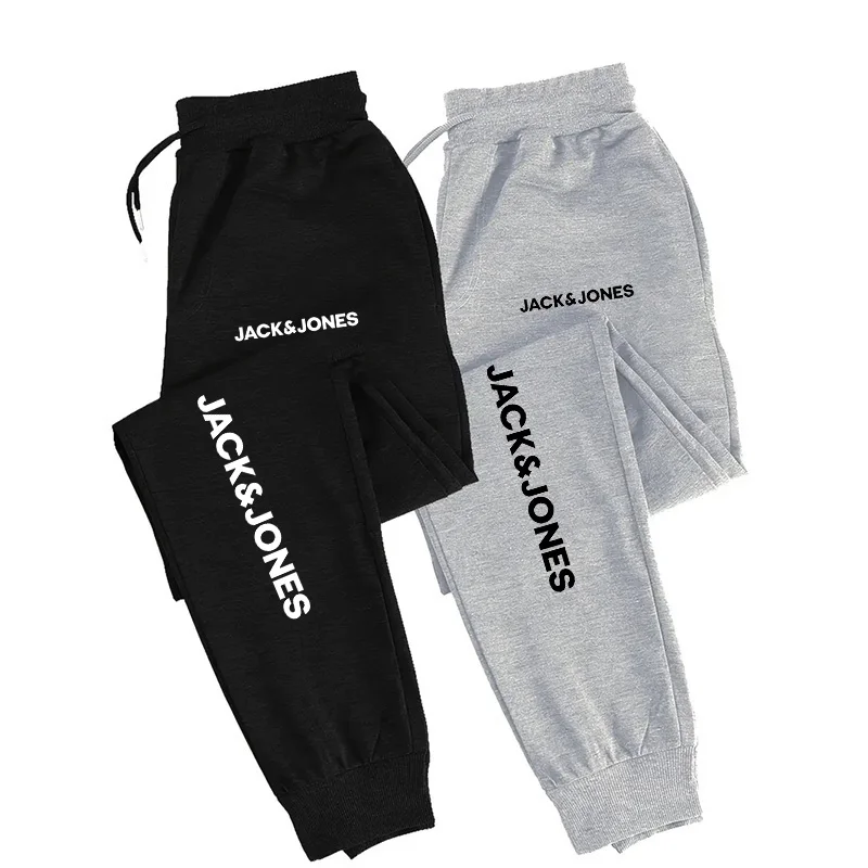

Мужские брюки для бега, нейтральные дышащие уличные брюки, модные повседневные брюки с буквенным принтом, новые спортивные брюки JACKJONES
