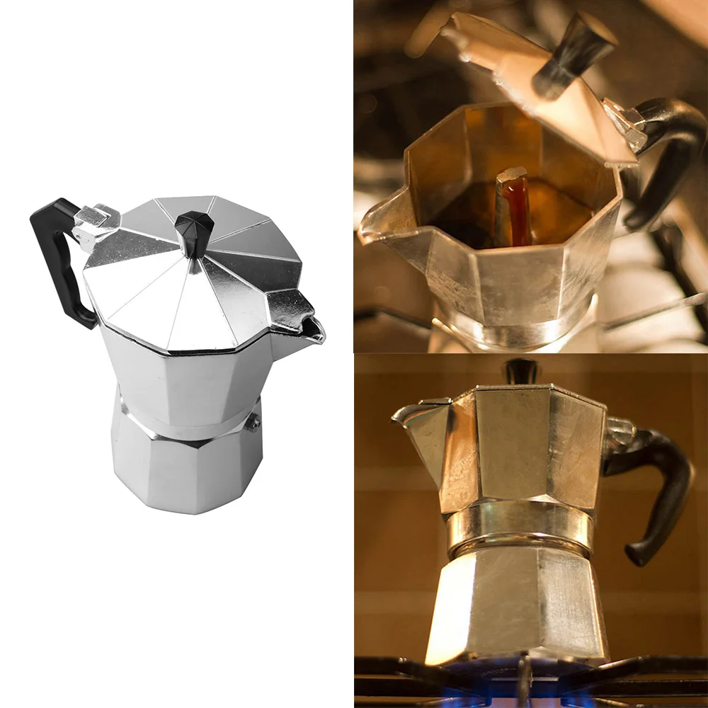 Mocha Latte Coffee Maker Italian Moka Espresso Cafeteira Percolator Pot 1cup/3cup/6cup Stovetop Coffee Maker mocha cup