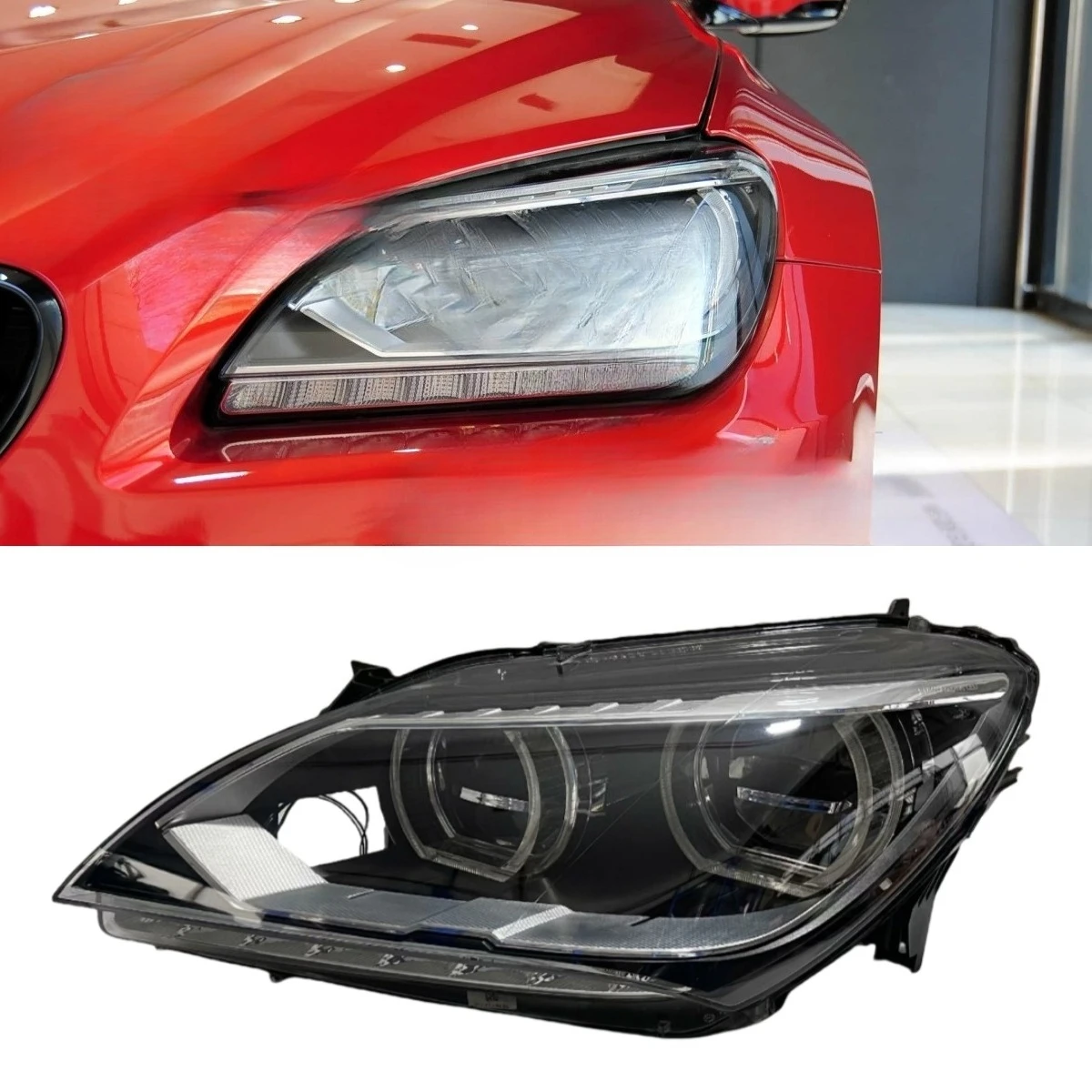 

6 Series F12 Light Emitting Diode Headlight 2010-2014 F06 F13 640i 650i M6 Original Full Light Emitting Diode Headlight