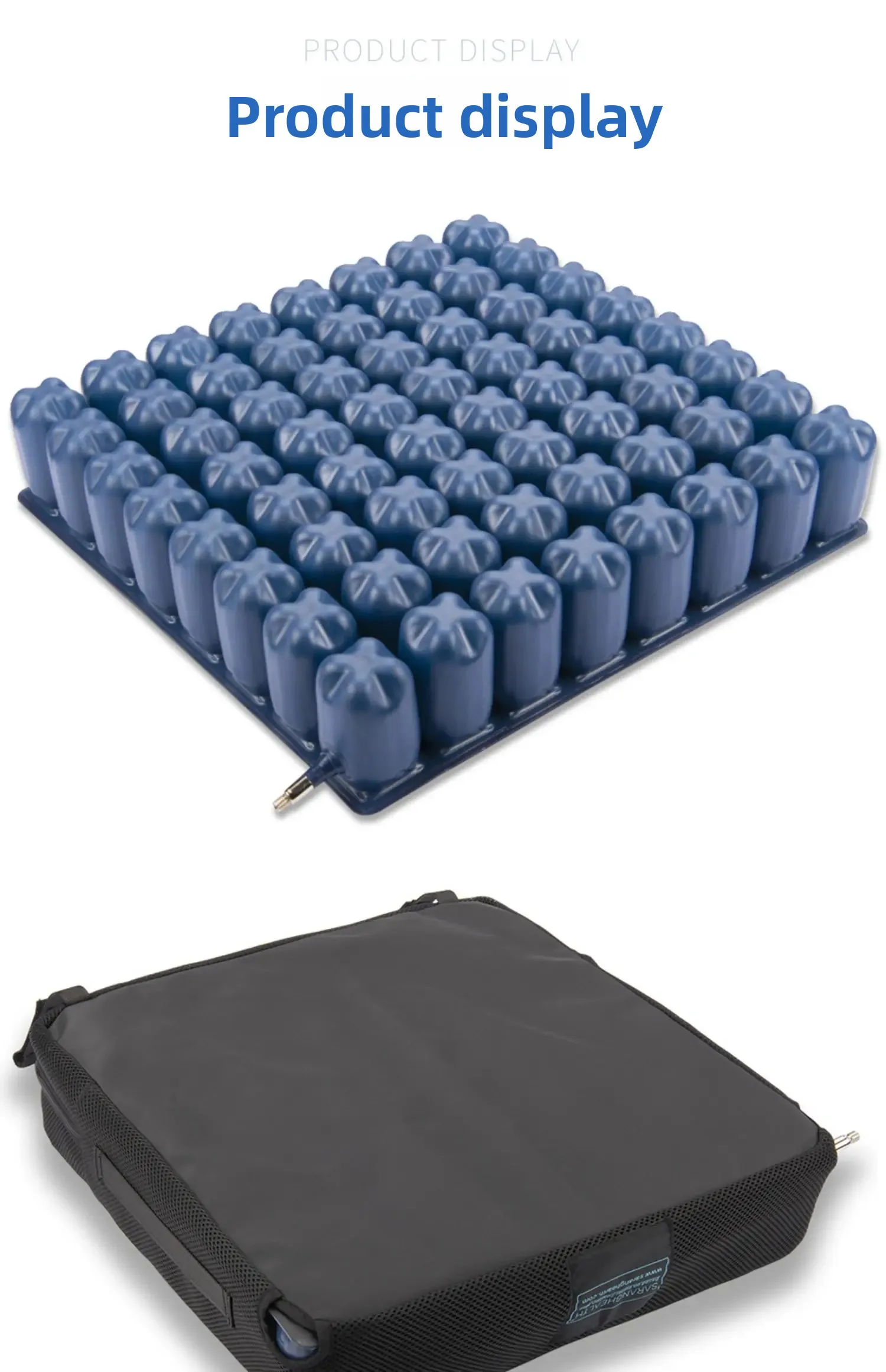 Medical Grade Inflatable Air Cell Cushion for Wheelchair | Pressure Relief, Anti-Decubitus Seat Pad