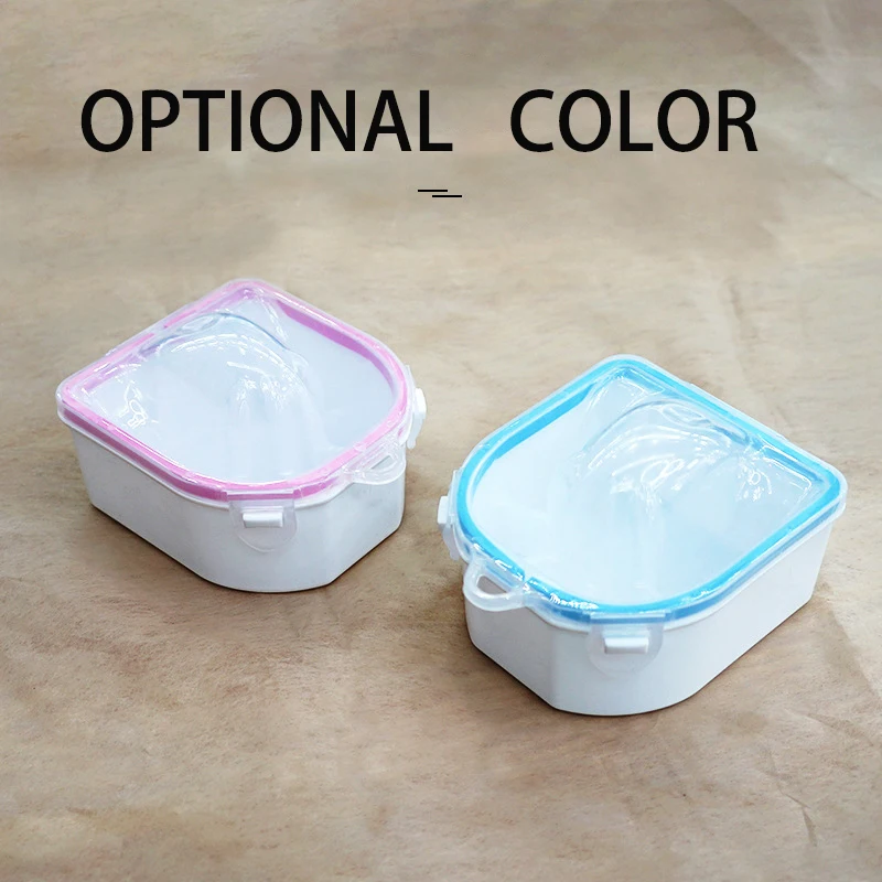 مسمار الفن أدوات نظيفة مزدوجة الطبقة مزيل طلاء الأظافر نقع السلطانية سميكة البلاستيك غسل اليد تمرغ حوض لتقوم بها بنفسك السلطانيات حوض البشرة #2