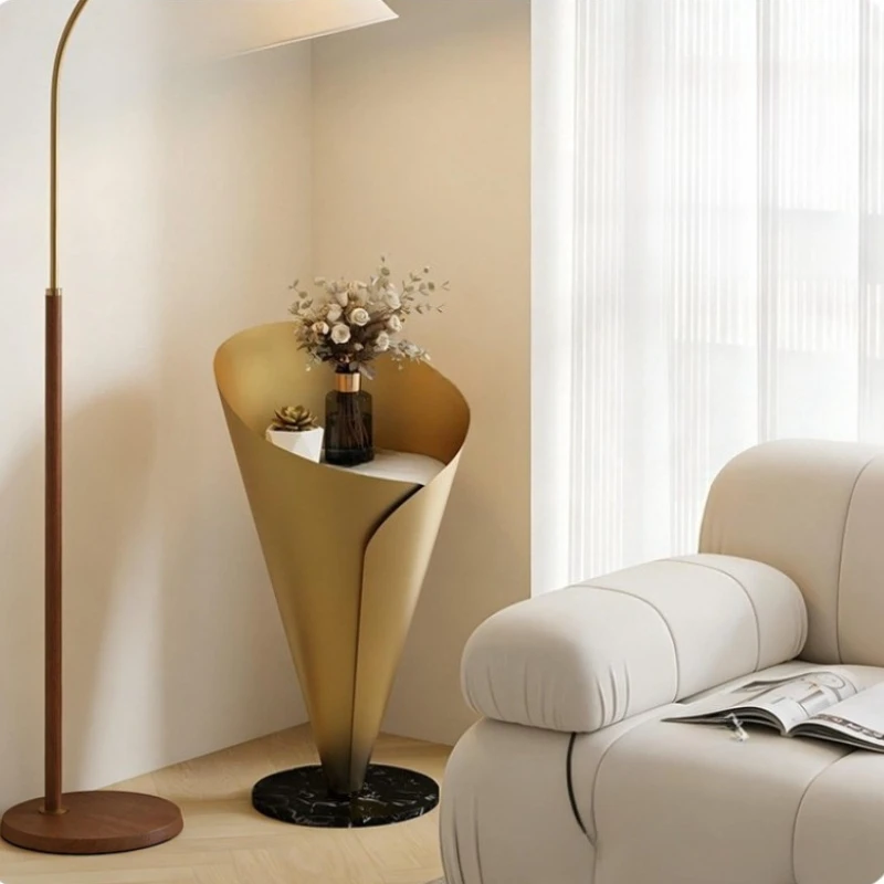 Modern Cream Style Creative Side Table Home Living Room Coffee Tables Bedroom Nightstand Minimalist Aesthetic Decor Furniture