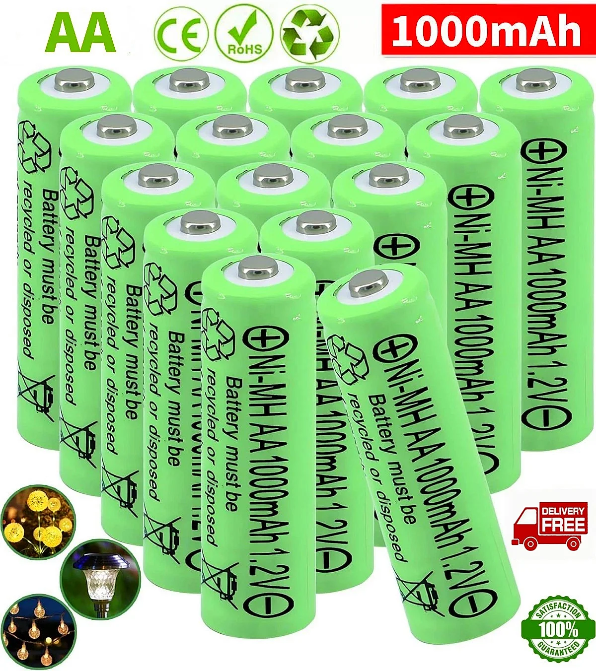 2025НОВЫЕ аккумуляторы AAA 1,2 В, 1000 мАч, Ni-Mh аккумуляторная батарея 1,2 В, Ni-Mh aaa для электрического автомобиля с дистанционным управлением, игрушечный радиоуправляемый ues