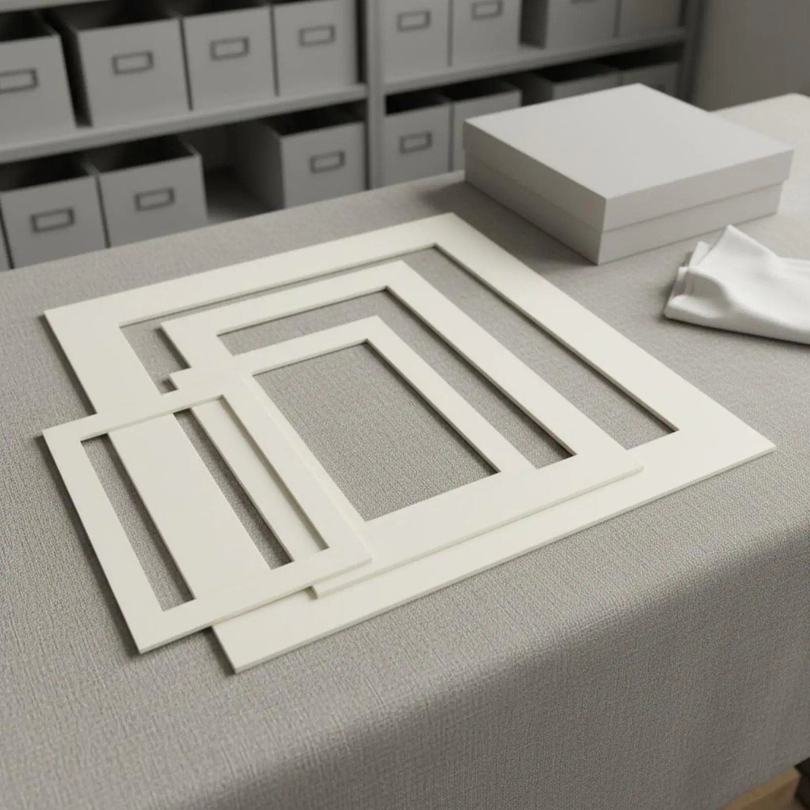 White Photo Mat Board for Artists, Multiple Sizes Available