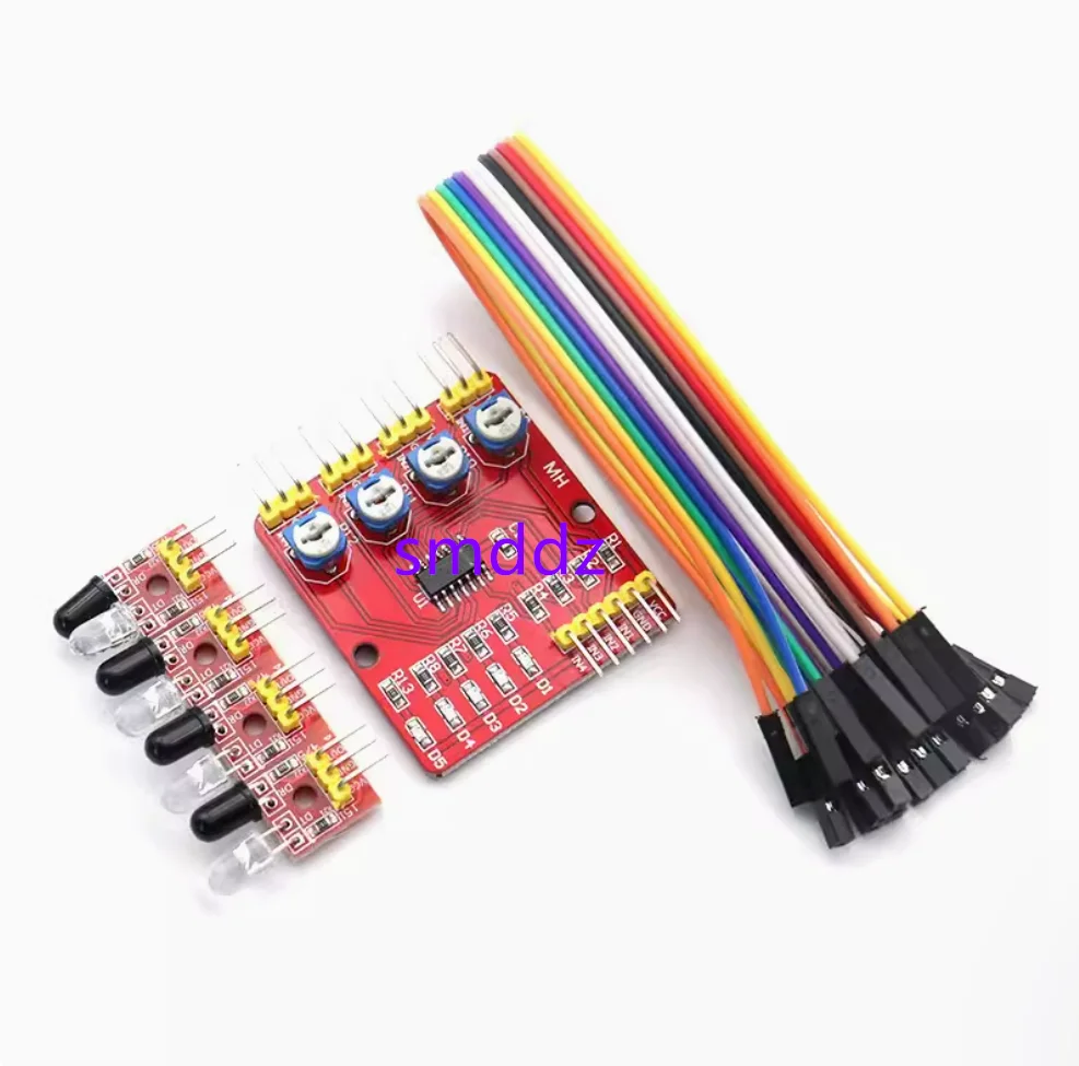 5pcs  4-way infrared tracking/tracking module/patrol module/obstacle avoidance/car/robot sensor