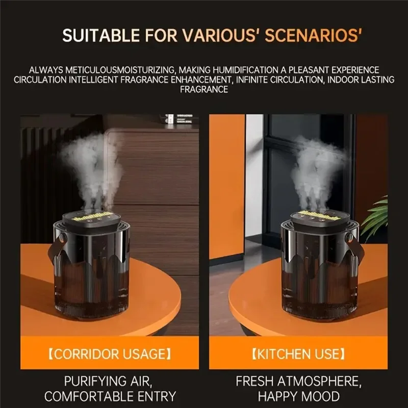 AA80-humidificateurs pour chambre à coucher atomiseur domestique 3L grande capacité trois jets USB silencieux Fordesktop chambre bureau